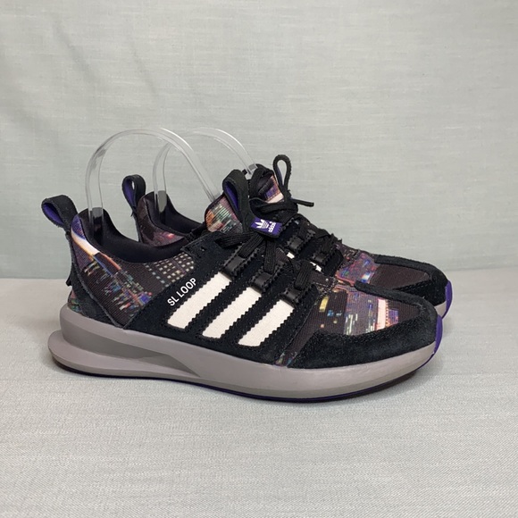 Adidas SL LOOP Rare Black and Multicolor Art Shoe - Picture 2 of 7